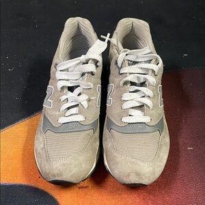 New Balance Men's Tan and Gray Sneakers